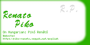 renato piko business card